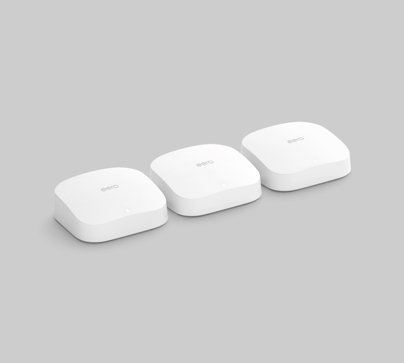  eero 6 dual-band mesh Wi-Fi 6 system with built-in  Zigbee smart home hub (3-pack, three eero 6 routers) : Electronics
