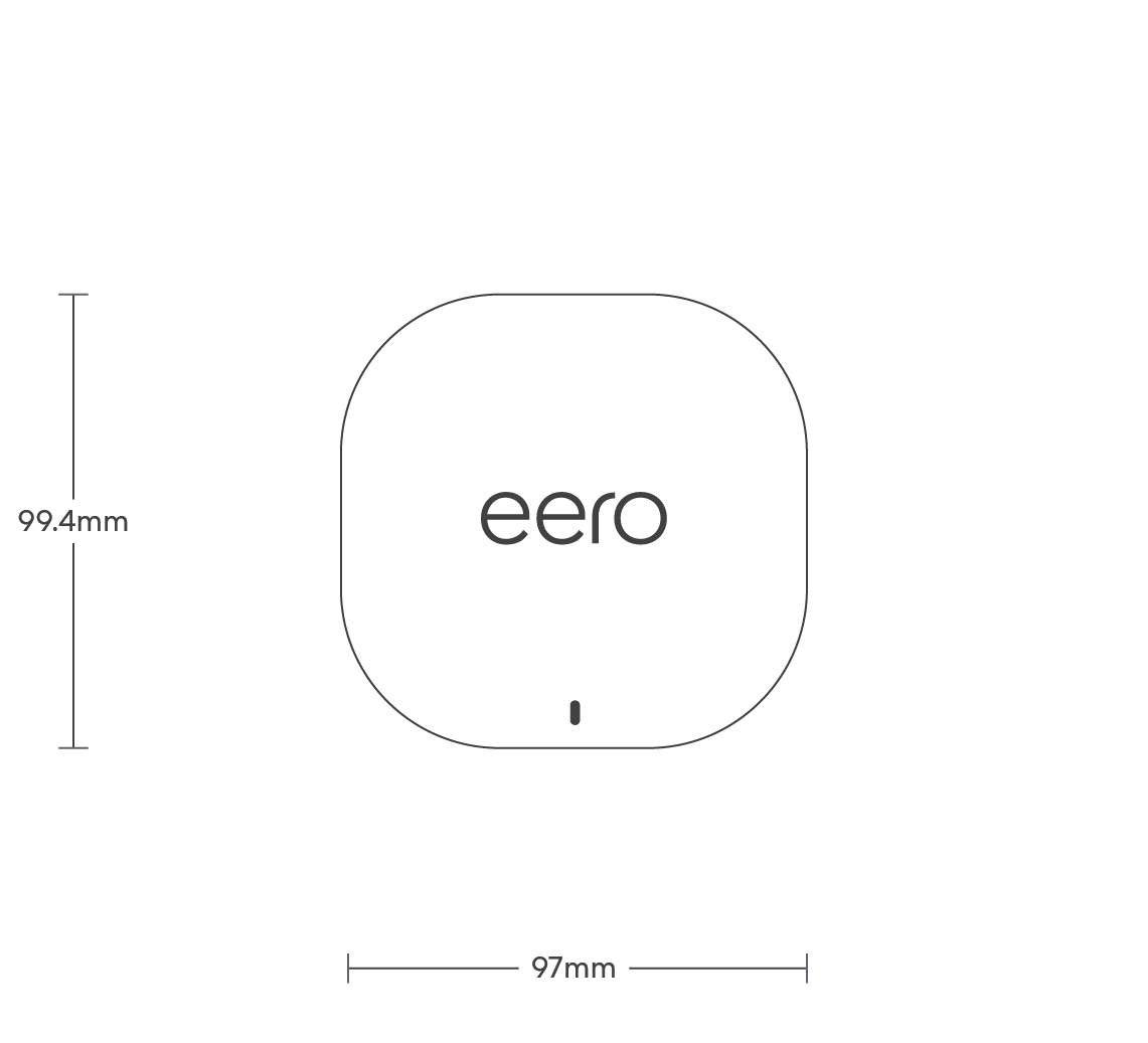dimensions image: eero 6+ (3-pack)