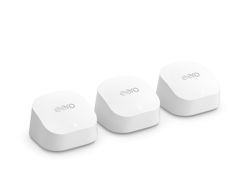 Amazon EERO 6+ Plus on sale Dual-Band Mesh Wi-Fi 6 With Built-In Zigbee - Gigabit