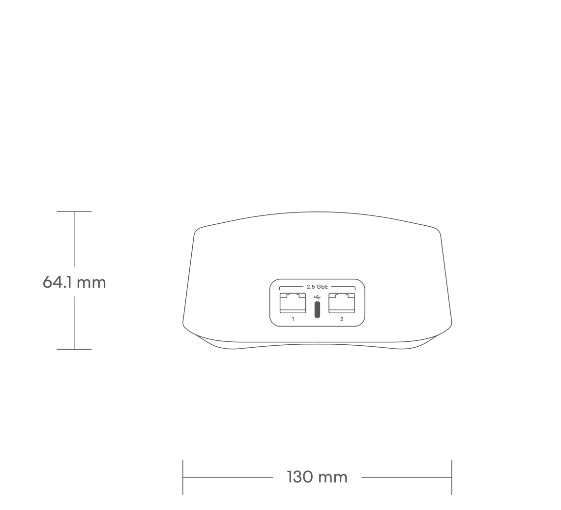 dimensions image: eero 7 (3-pack)