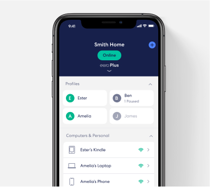Frontier eero router setup mobile app screenshot