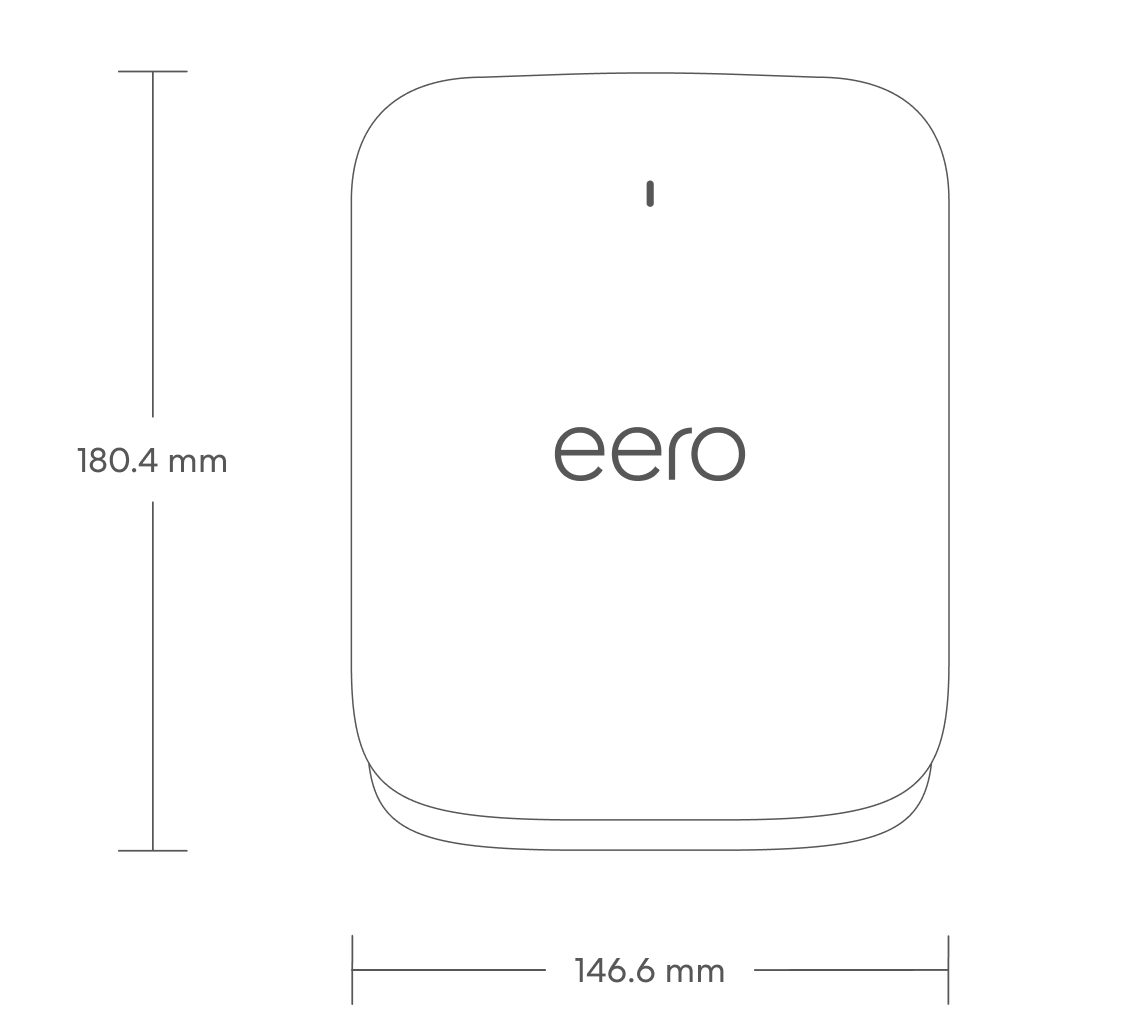 dimensions image: eero Pro 7 (3-pack)